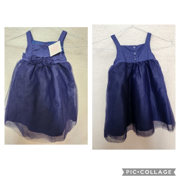 NWT Janie and Jack Blue Tulle Formal dress with diaper cover, 6 to 12 months - Picture 1 of 14